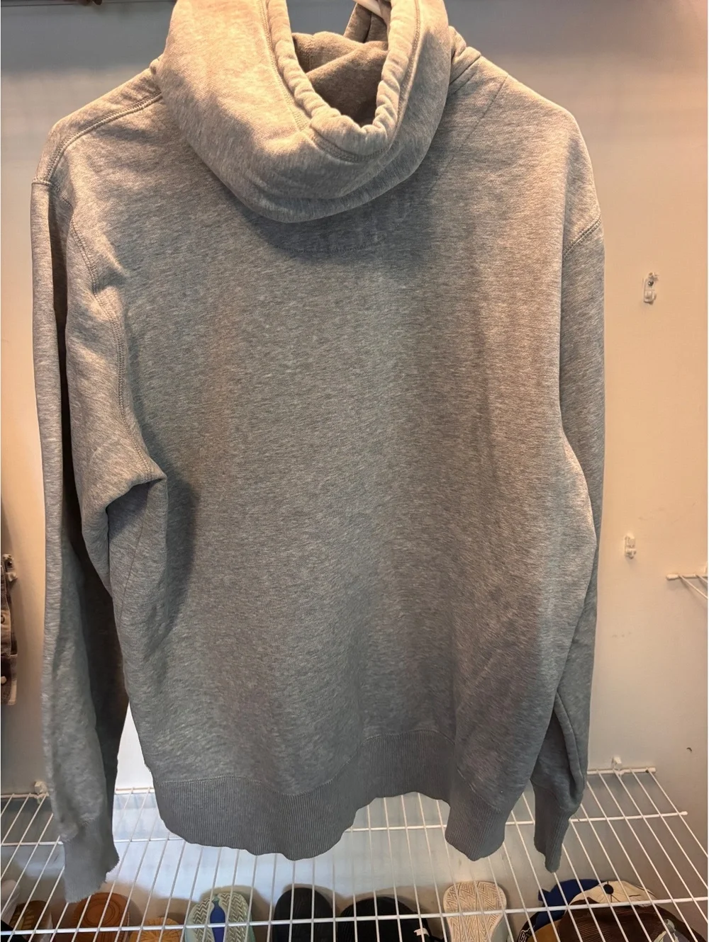 Nike 72 Gray Pullover Hoodie Sweatshirt Large